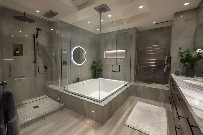 Bathroom with Newly Installed Bathtub